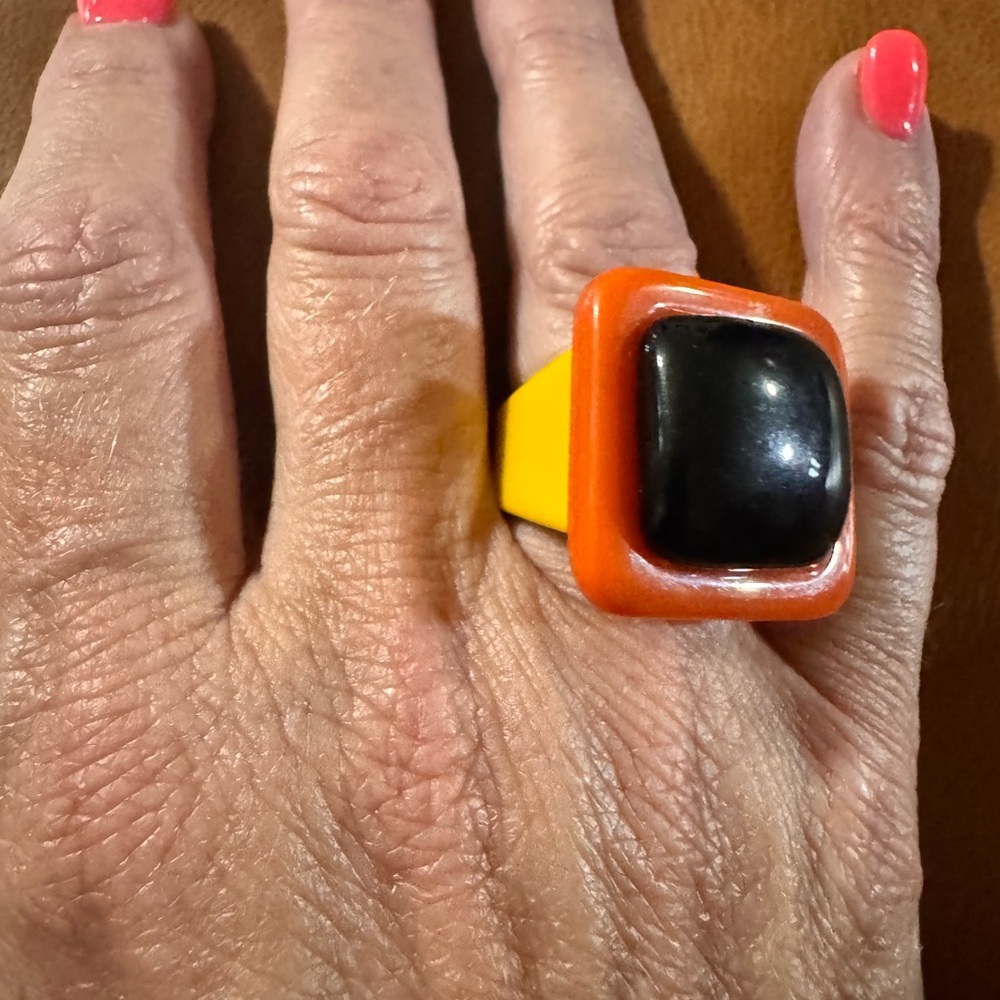 Orange and Black Wearable Tech Ring
Perfect for Halloween